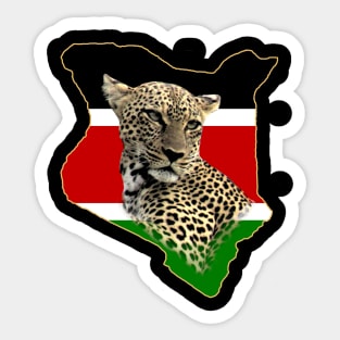 Kenya Leopard - Big Cat - Africa Sticker